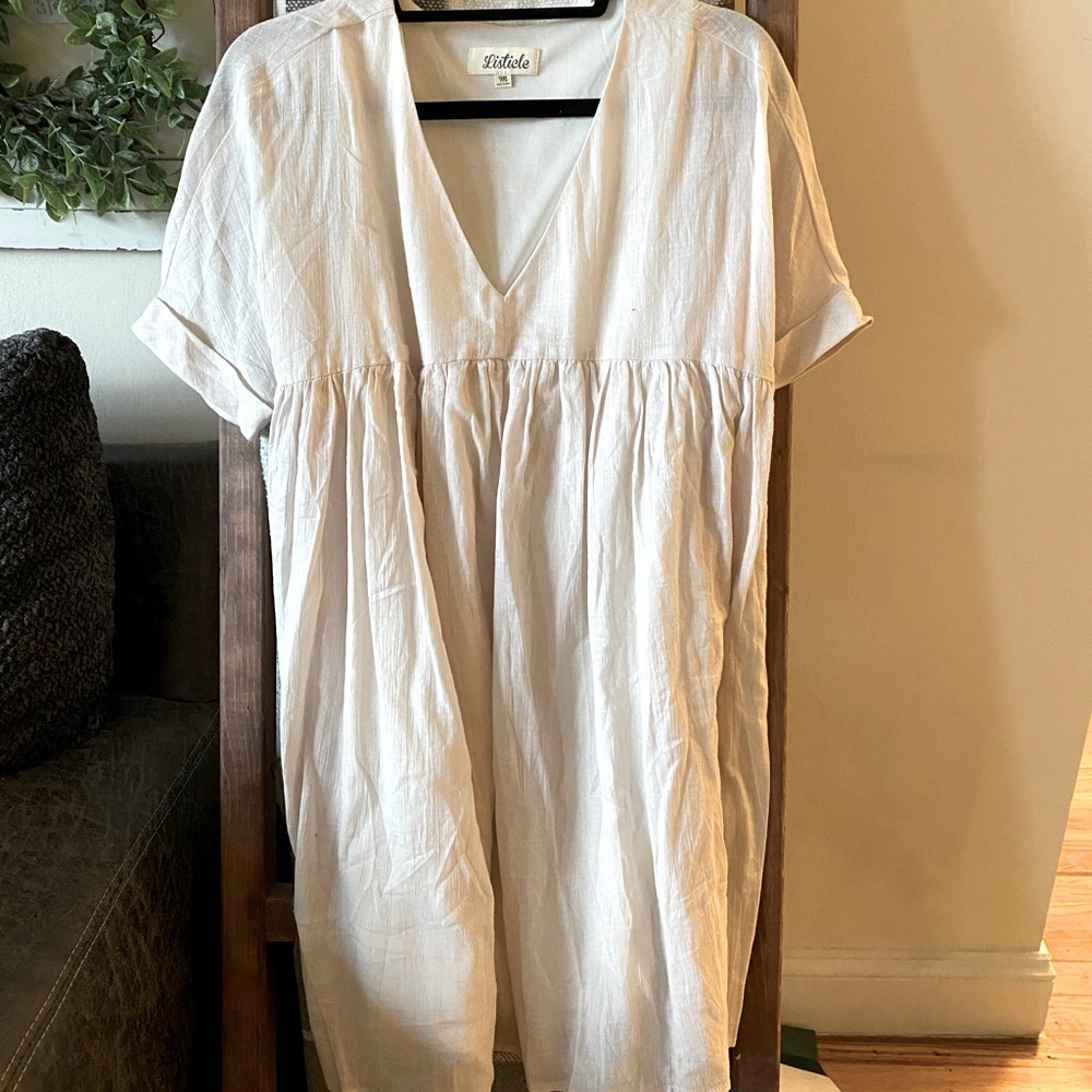 Light tan baby doll dress!